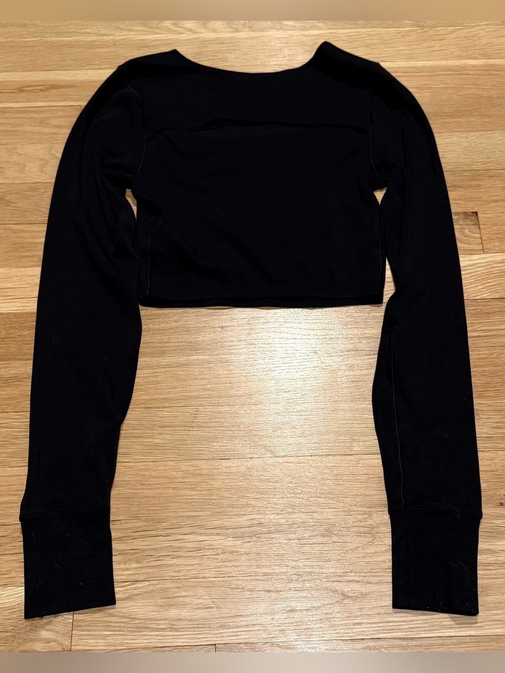 Offline by Aerie Long Sleeve Cropped Top with Peek a Boo - Picture 2 of 4